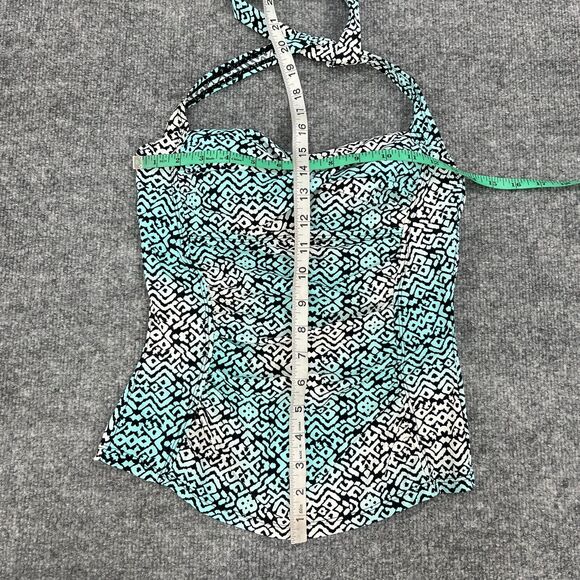 Assets Spanx Sarah Blakely Halter Swim Top Womens S Small Semi Padded Tankini - Picture 6 of 12